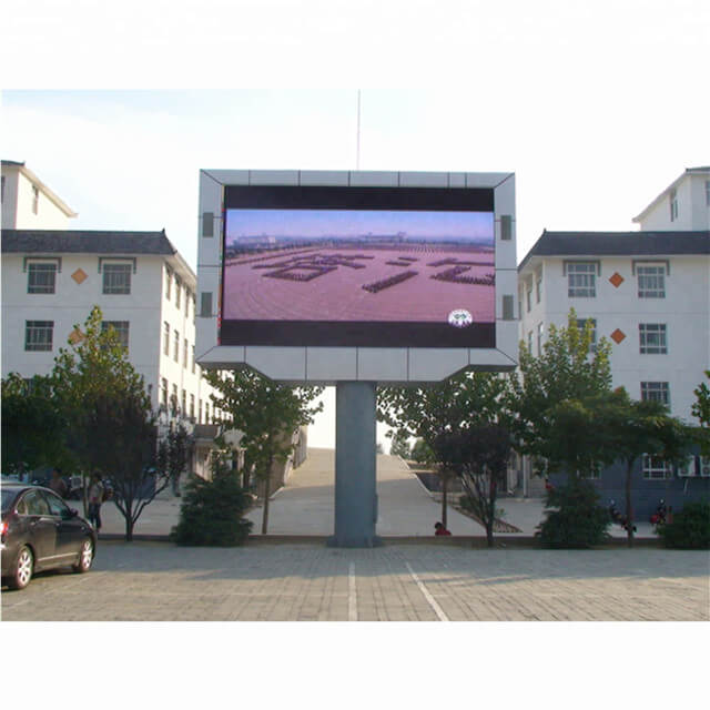 Fixed Outdoor Digital Advertising Screens 5000CD/Sqm Brightness With Alimunum Cabinet