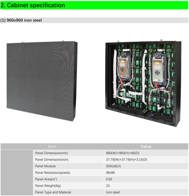 10mm Pitch Programmable LED Display Board With MBI5024 IC NATIONSTAR LED