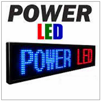 P8 RGBProgrammable Scrolling LED Sign With Iron Steel Cabinet , Multi Language