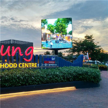 Advertising Media Outdoor LED Signs Video Wall , Full Color Led Video Board