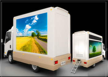 Full Color Mobile LED Truck Advertising , Truck Mounted LED Screen With Multi Media Control