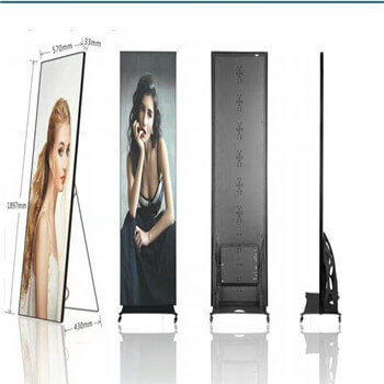Indoor Standing Full HD LED TV Creative Display Panels 1.9mm Hd For Advertising